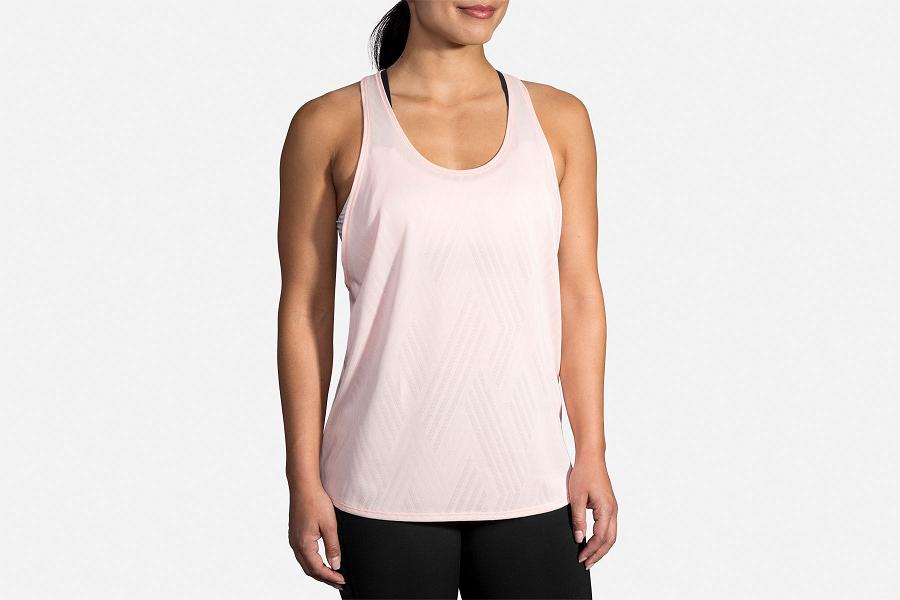 Brooks Array Women T-Shirts & Running Tank Pink BCX693240